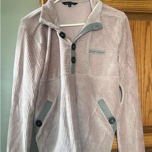 Simply Southern Pink Sweatshirt Cozy Fleece Quarter-Zip